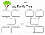 4 Children Family Tree Worksheet by Teach Simple