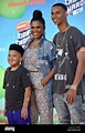 Nia Long (center) and her sons Kez (L) and Massai attend Nickelodeon's ...
