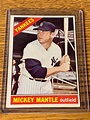 Mickey Mantle Topps #50 1966 Yankees baseball Card