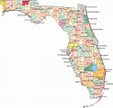 Mapa Politico da Florida