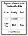 Sequence Words Exercise Workbook for Elementary Kids - EnglishBix