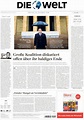 Newspaper Die Welt (Germany). Newspapers in Germany. Friday's edition ...