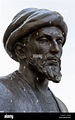 Moses ben Maimon statue in the old Jewish quarter in Cordoba Spain ...