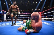 Moment Francis Ngannou knocked down Tyson Fury in Riyadh - P.M. News