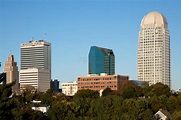 Downtown Skyline of Winston-Salem, North Carolina