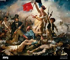 Liberty Leading the People - Ferdinand-Victor-Eugène Delacroix Stock ...