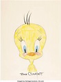 Tweety Bird Original Drawing Signed by Bob Clampett Warner Brothers, c ...