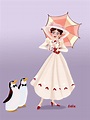Mary Poppins by buttercupLF on deviantART | Disney illustration, Merry ...