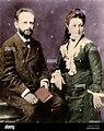 Pyotr Tchaikovsky & his wife Antonina Milyukova, 1877. Russian Stock ...