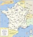 Capital of France map - Map of France capital (Western Europe - Europe)