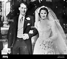 Royalty - George Lascelles, Earl of Harewood and Marion Stein Wedding ...