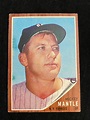 Lot - (EX) 1962 Topps Mickey Mantle #200 Baseball Card - New York ...