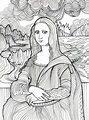 Mona Lisa Coloring Page Online | Coloring Pages
