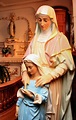 Beautiful statues of Saint Anne & her daughter Mary, mother of us all ...