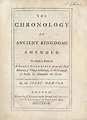 Bonhams : NEWTON (ISAAC) The Chronology of Ancient Kingdoms Amended ...