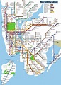 NYC metro map - Map metro New York (New York - USA)