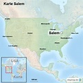 StepMap - Karte Salem - Landkarte für USA