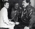 Otto Dix - Otto Dix und Heinrich George vor dem Porträt Heinrich George ...