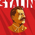Retrato De Joseph Stalin Soviete-estilo Estilizado Do Cartaz O Líder Da ...