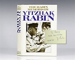 The Rabin Memoirs Yitzhak Rabin First Edition Signed