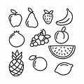 Black and White Fruits Illustration - Free Stock Photo by Sara on ...