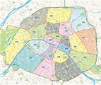 arrondissements de paris • Voyages - Cartes