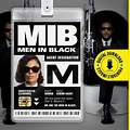 MIB Agent M Men in Black ID Badge Card Halloween Cosplay Costume Name ...