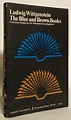 The Blue and Brown Books. by Wittgenstein, Ludwig: Near Fine Soft cover ...