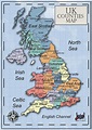 UK Counties map 3 - United Kingdom