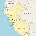 Maps of Peru: National Boundaries, Topology, Altitude, & More