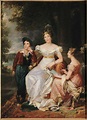 Portrait de Zoé Talon (1785-1852), comtesse Baschi du Cayla avec ses ...