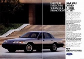 Vintage Ad: 1992 Ford Crown Victoria Touring Sedan – The Rarest ‘Vic ...