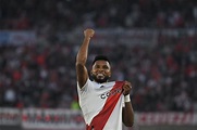 Miguel Borja anota su primer gol en el Monumental con River Plate