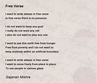 Free Verse by Gajanan Mishra - Free Verse Poem