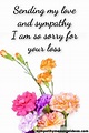 35 Heartfelt Sorry for Your Loss Quotes with Images - Sympathy Message ...