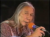 Floyd Red Crow Westerman performs at the Rainbow Warrior Festival, 1988 ...