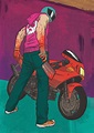 Hotline Miami The biker | Hotline miami, Miami art, Character design