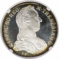 1780 Dated Austria Maria Theresa Proof Taler Silver Modern Restrike NGC ...