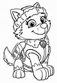 Everest Paw Patrol Coloring Page - youngandtae.com | Paw patrol ...