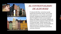 HCAA4.22-El contextualismo de Aldo Rossi - YouTube