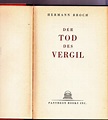 Der Tod des Vergil by Hermann Broch: Bon Couverture rigide (1945 ...