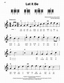 Let It Be Partituras | The Beatles | Piano Súper Fácil
