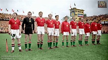 Hungary Team Line at 1954 World Cup Finals