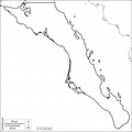 Baja California Sur Mapa gratuito, mapa mudo gratuito, mapa en blanco ...