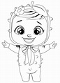 Desenhos de Pingui Cry Baby para Colorir e Imprimir - ColorirOnline.Com