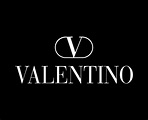 valentino marca símbolo blanco logo ropa diseño icono resumen vector ...