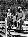Frances Dee and husband Joel McCrea on their ranch in Thousand Oaks ...