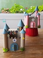 Cómo hacer castillos de cartón • Celebra con Ana | Kinderbasteleien ...