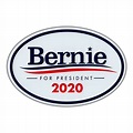 Oval Magnet - Bernie Sanders For President 2020 - Magnetic Bumper ...