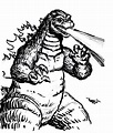 Dibujo 2 de Godzilla para colorear